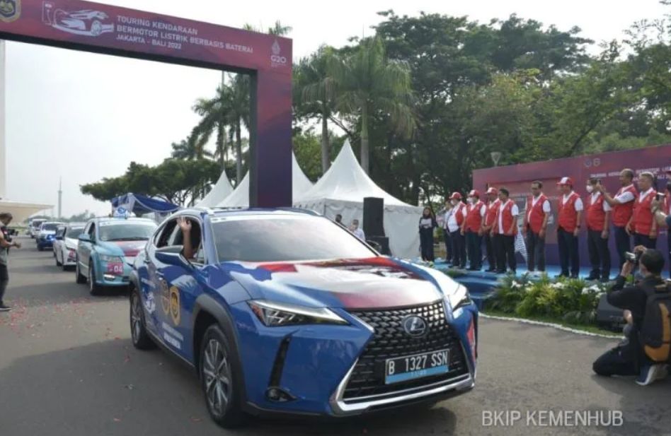 Promosi Elektrifikasi, Puluhan Mobil Listrik Touring Jakarta-Bali (Kemenhub)