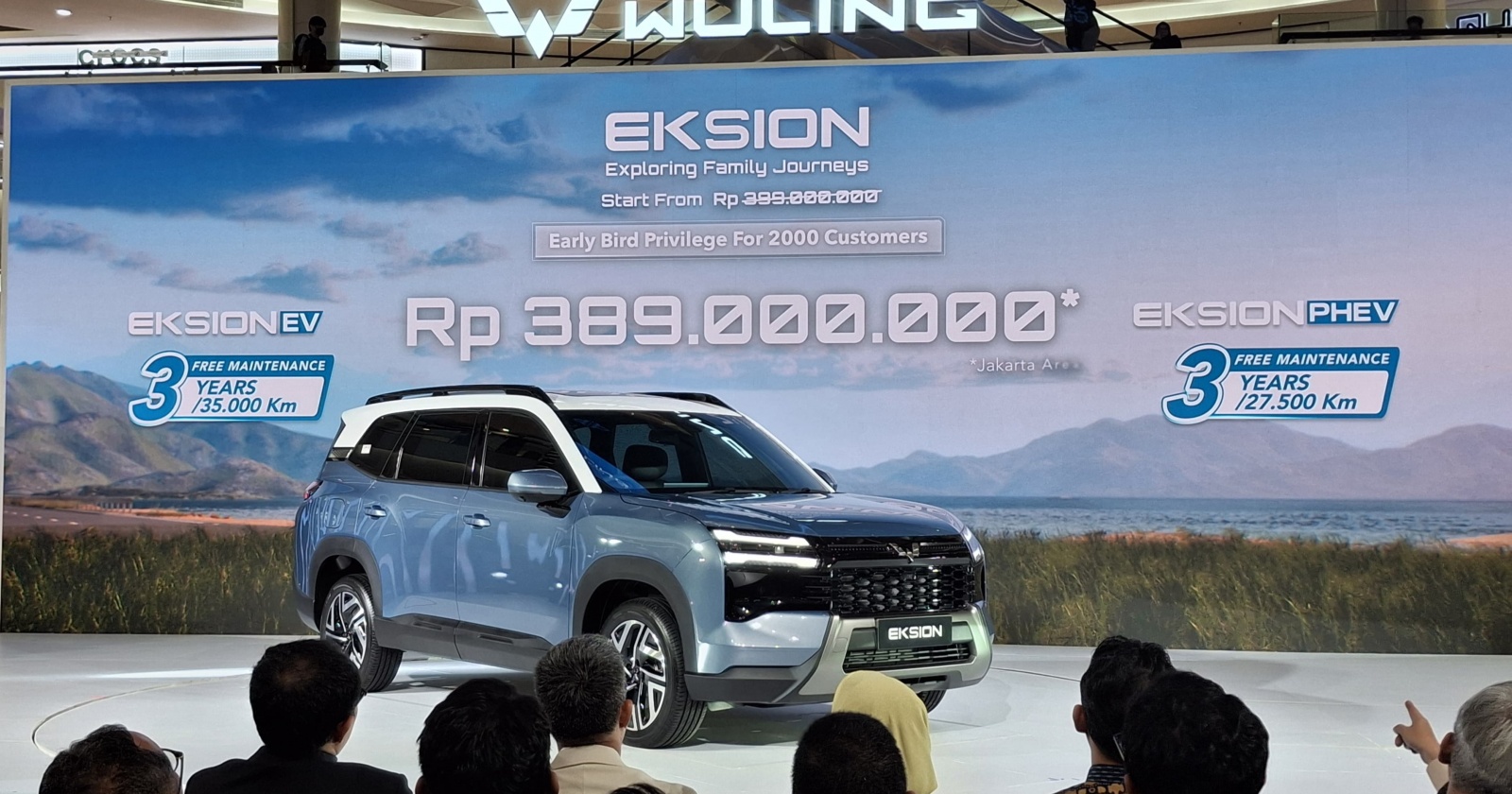 Wuling Eksion Meluncur: Varian EV Rp 389 Juta, PHEV Rp 449 Juta