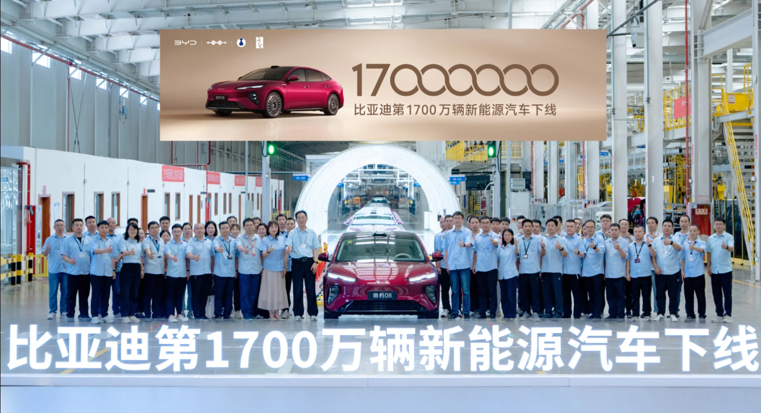 BYD Cetak Rekor: Produksi NEV Tembus 17 Juta Unit